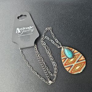 Montana Silversmiths Turquoise and Silver Pendant Necklace
